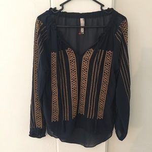 PAPER CRANE Bohemian Style Blouse